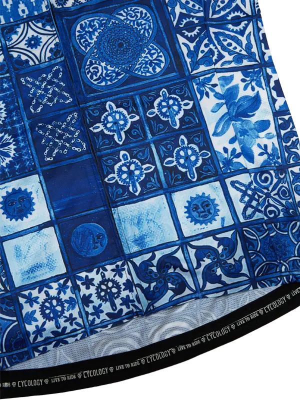 Majorca Men's Blue Reborn Cycling Jersey Cycology EU