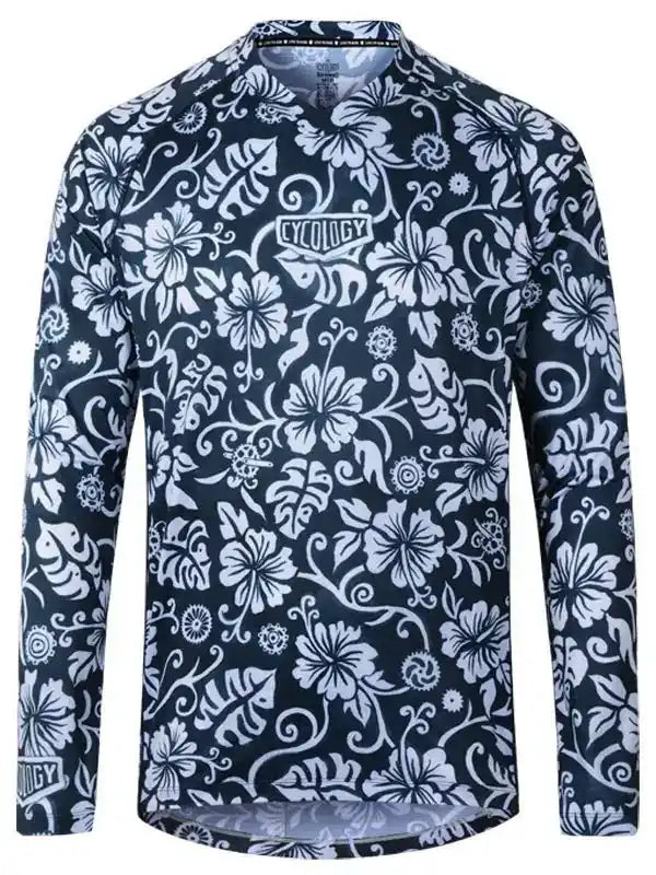 Waimea Blue Men's Long Sleeve Mountain Bike Jersey