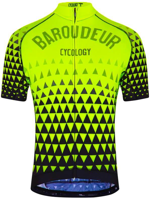Baroudeur (Lime) Men's Cycling Jersey - Cycology Clothing Europe