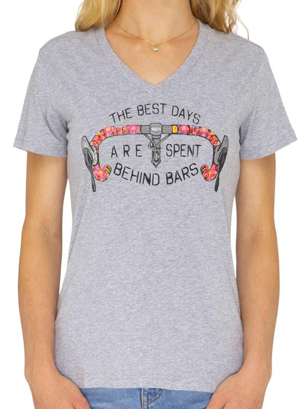 Best Days Behind Bars Womens Cycling T Shirt - Cycology Clothing Europe