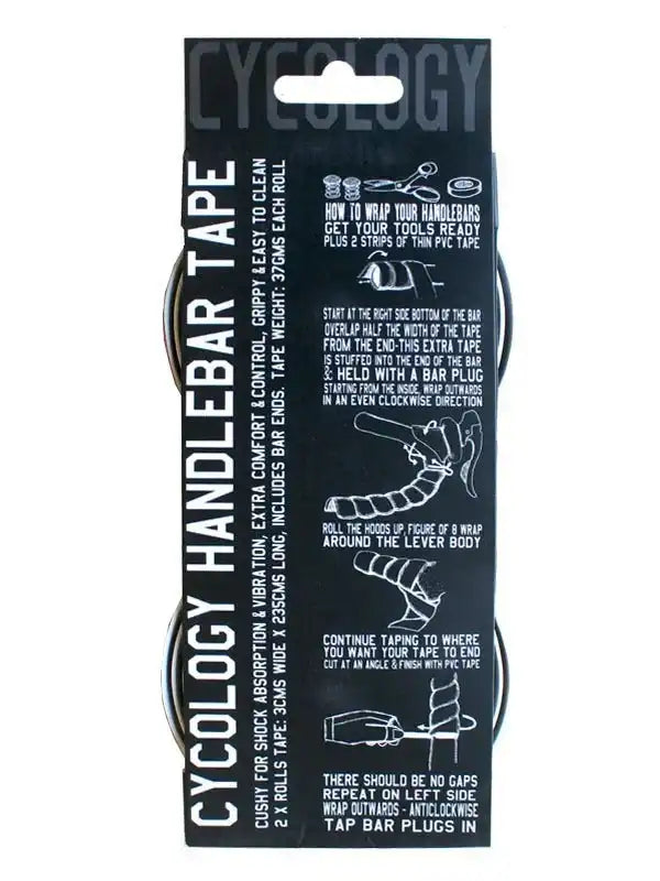 Cycology Handlebar Tape for Cycling – Cushy, Grippy, Shock-Absorbing Wrap with Installation Guide