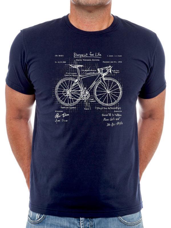 Blueprint Mens Navy Cycling Tshirt Cycology EU – Cycology