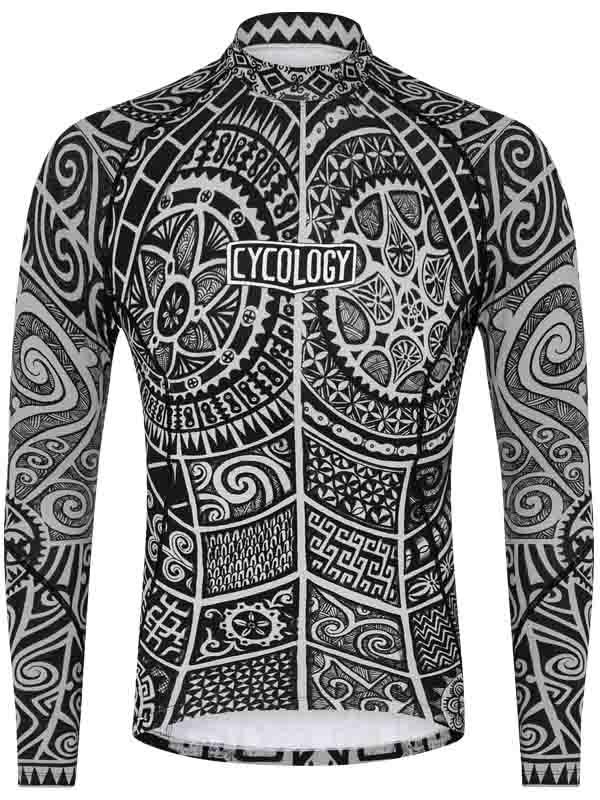 Tribal Tattoo Men's Long Sleeve Base Layer - Cycology Clothing Europe