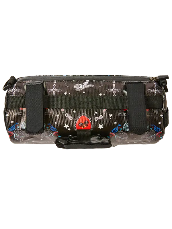 Bicycle handlebar bag with colorful designs and 'Cycology' branding 