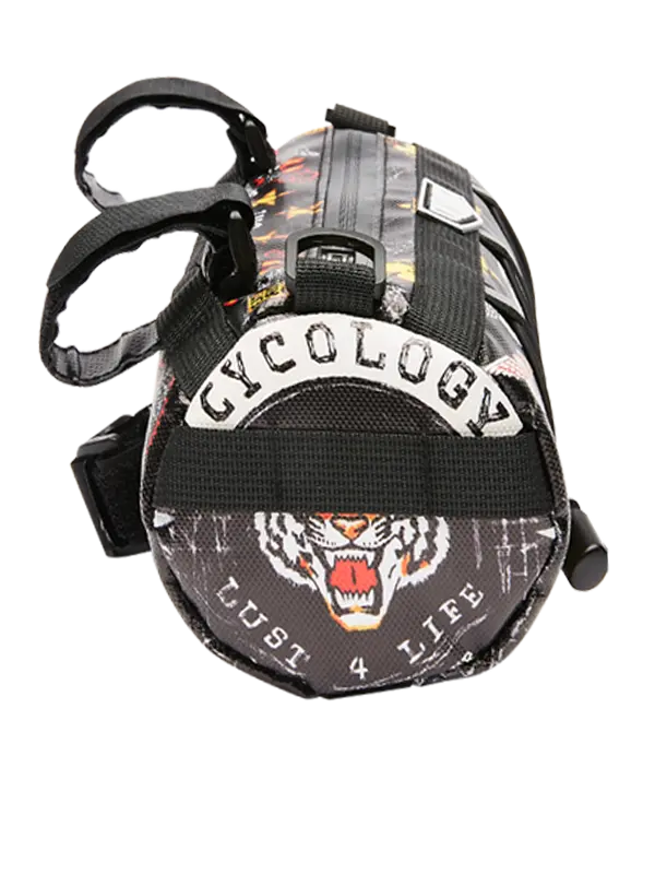 Cycology bike handlebar bag with colorful graphics 