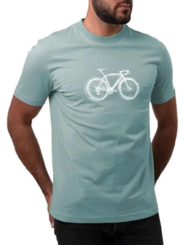 Just Bike Men's T-shirt Light Green