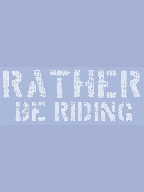 Rather Be Riding Men's T-shirt Light Blue