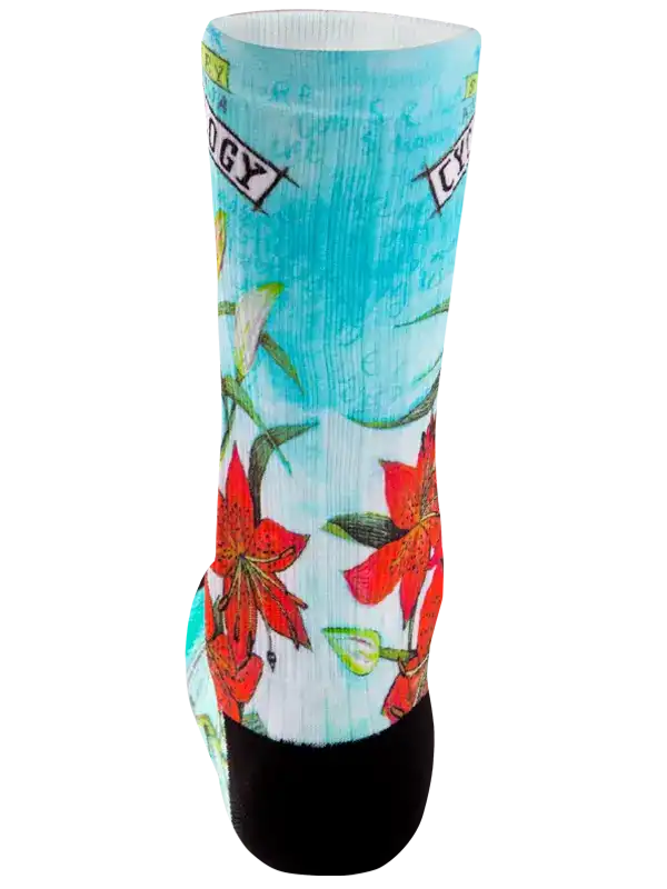 Tiger Lily Cycling Socks - Long