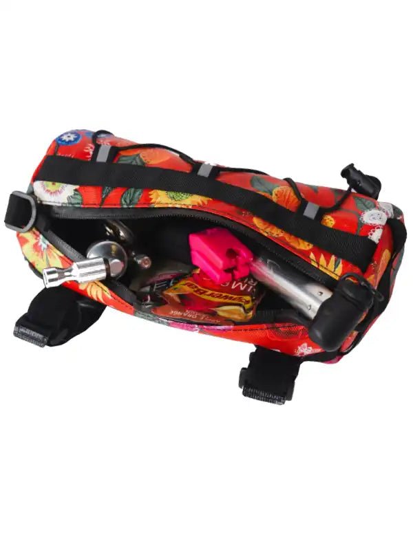 red lenkertasche Cycology Handlebar Bag – Compact, Stylish, Water-Repellent Bike Bag