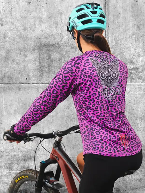 Badass Kitty Women's Long Sleeve MTB Jersey - Cycology Clothing Europe