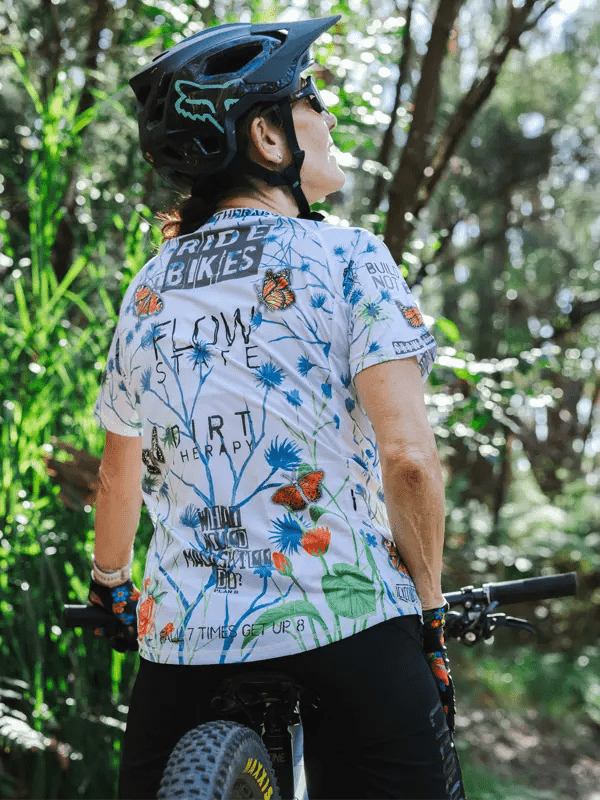 Gangsta White Women's Mountain Bike Jersey Cycology EU