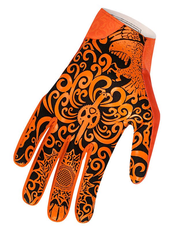 mtb handschuhe orange Life Behind Bars Orange MTB Gloves | Cycology EU
