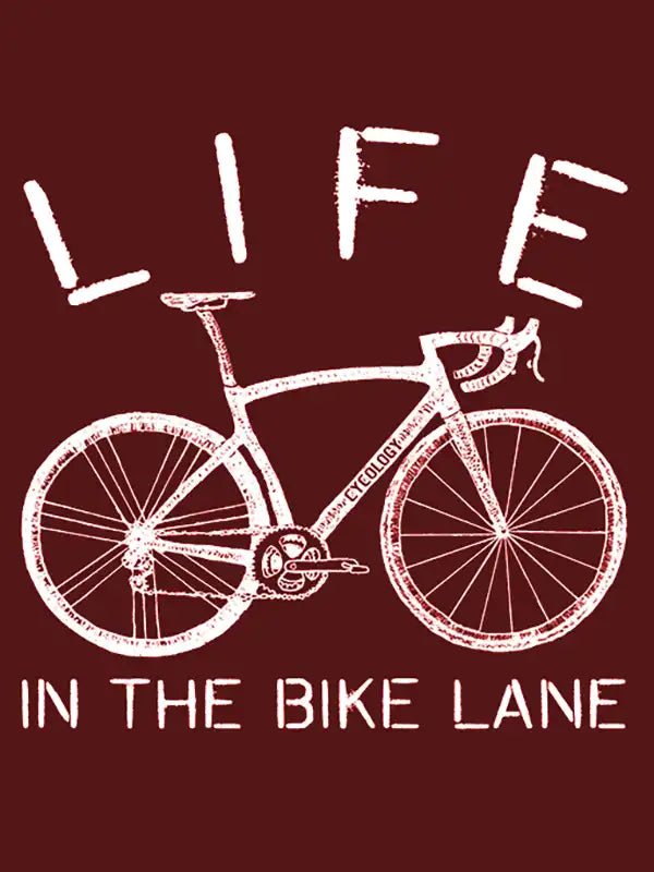 Life In The Bike Lane Men's T Shirt - Cycology Clothing Europe