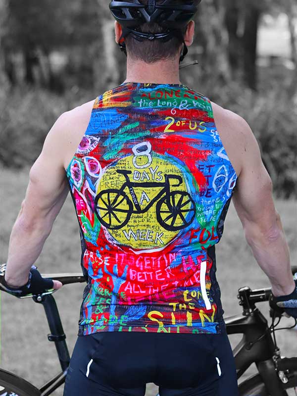 8 Days Men's Sleeveless Cycling Jersey - Cycology Clothing Europe