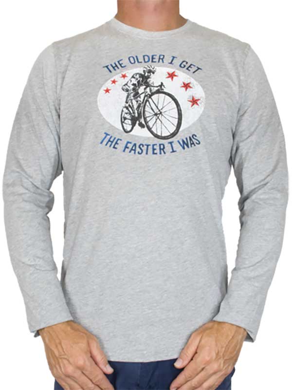 The Faster I Was Men's Long Sleeve Tshirt - Cycology Clothing Europe