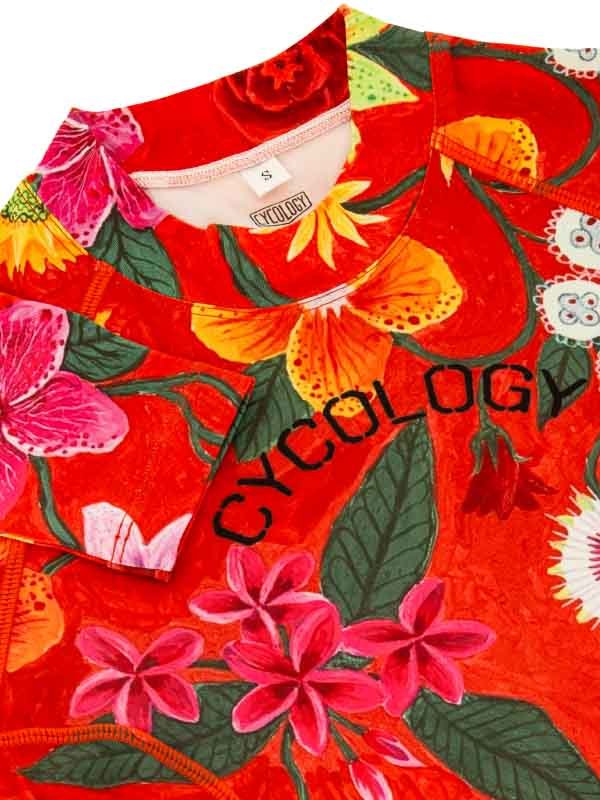 Aloha Red Women's Long Sleeve Base Layer - Cycology Clothing Europe