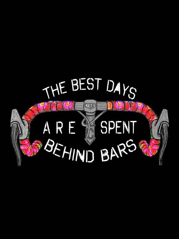 Best Days Behind Bars Womens Cycling T Shirt - Cycology Clothing Europe