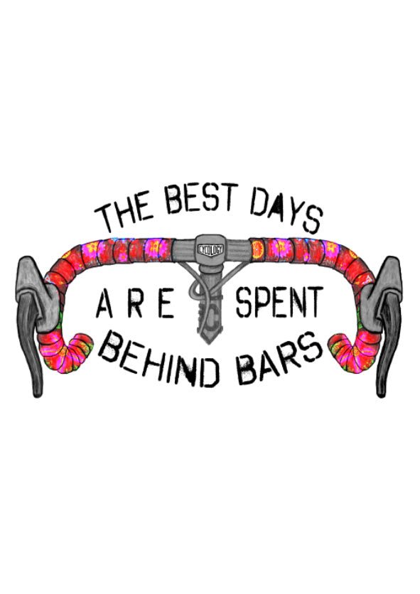 Best Days Behind Bars Women's T Shirt White - Cycology Clothing Europe