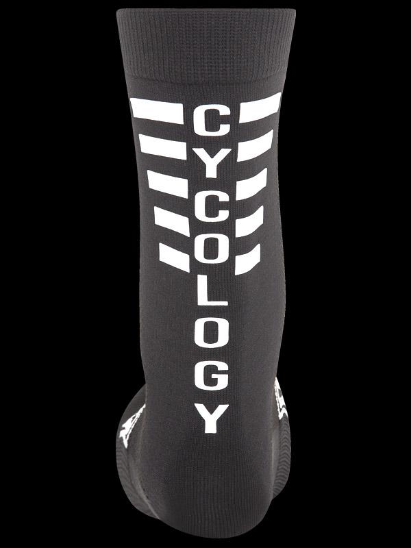 Cycology Black Reflective Logo Cycling Socks - Cycology Clothing Europe
