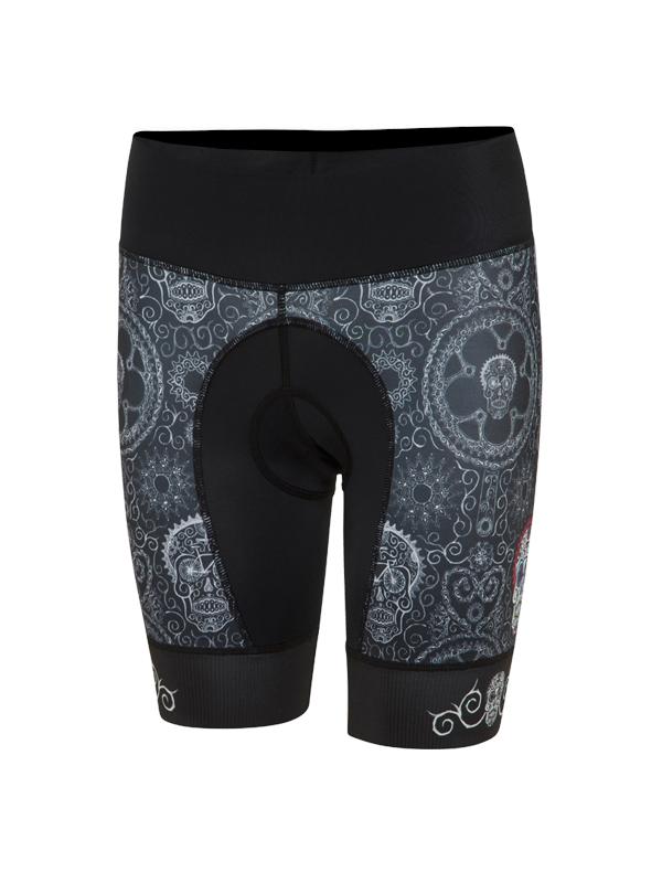 Day of the Living (Black) Women's Cycling Shorts - Cycology Clothing Europe