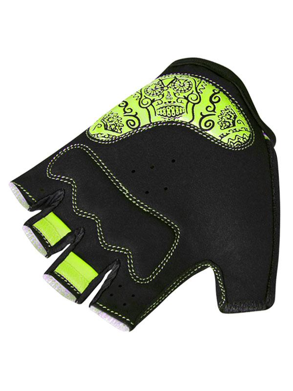 Day of the Living (Lime) Cycling Gloves - Cycology Clothing Europe