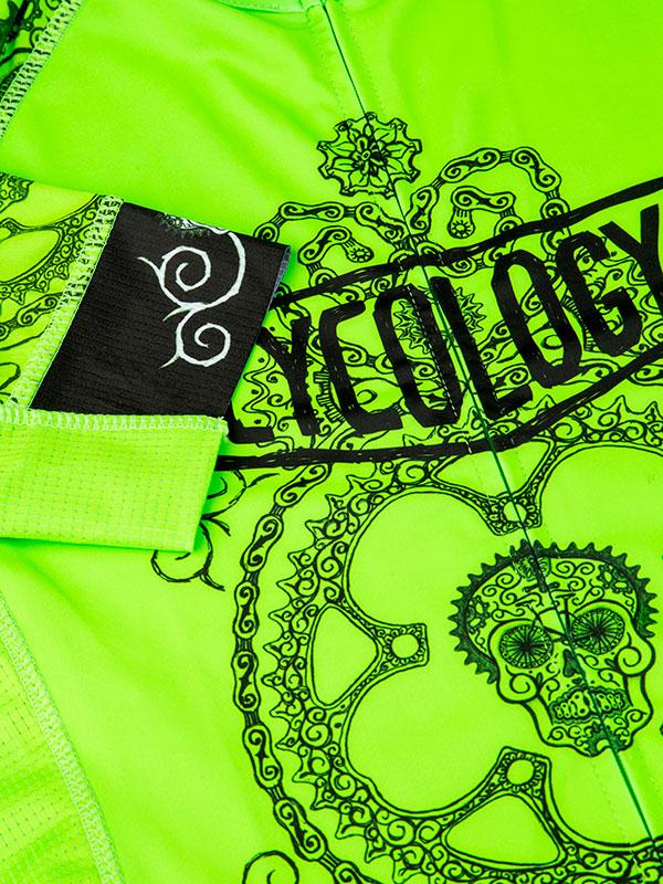 Day of the Living (Lime) Women's Jersey - Cycology Clothing Europe