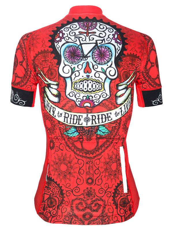 Day of the Living Women's Jersey (Red) - Cycology Clothing Europe