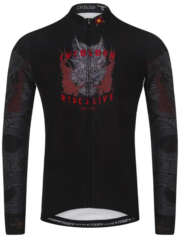 Dragon Black Men s Long Sleeve Cycling Jersey Cycology EU Cycology Clothing Europe