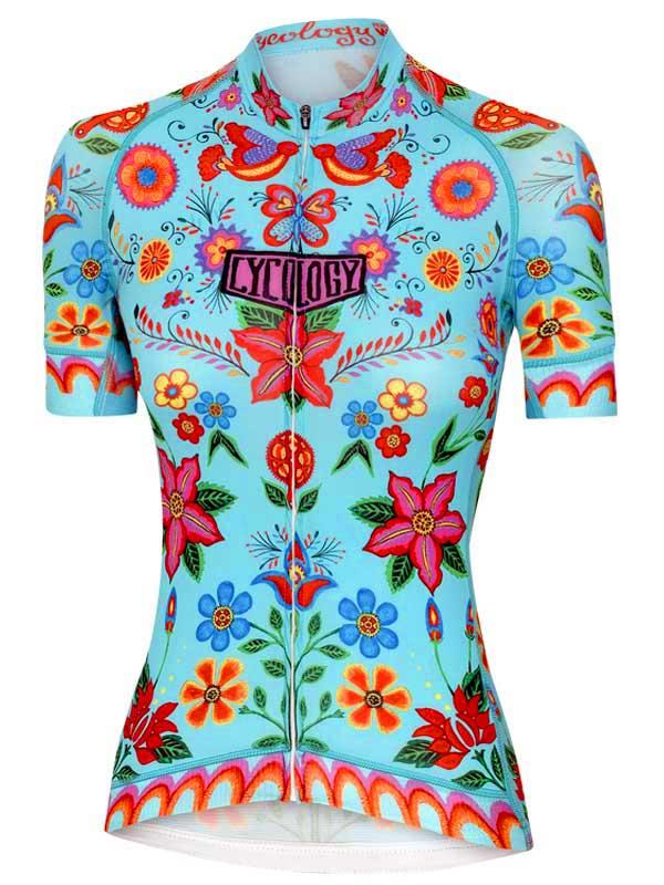 Frida (Aqua) Women's Cycling Jersey - Cycology Clothing Europe