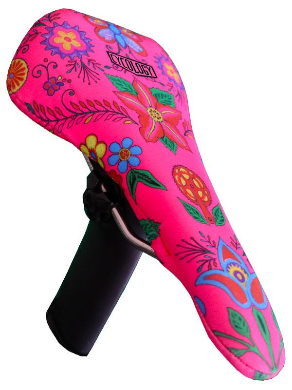 Frida (Pink) Bike Saddle Cover - Cycology Clothing Europe