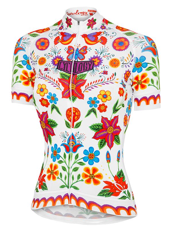 Frida (White) Women's Jersey - Cycology Clothing Europe