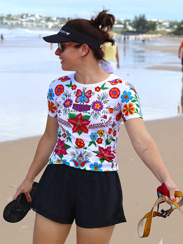 Frida (White) Women's Technical T-Shirt - Cycology Clothing Europe