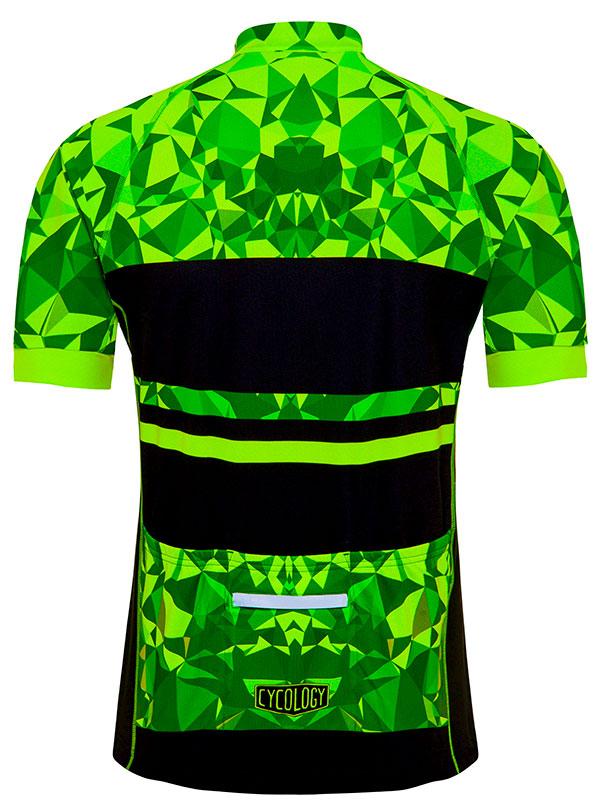 Geometric (Lime) Men's Relaxed Fit Jersey - Cycology Clothing Europe