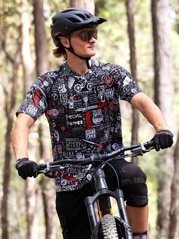 Graffiti Short Sleeve Men s Mountain Bike Jersey Cycology EU Cycology Clothing Europe