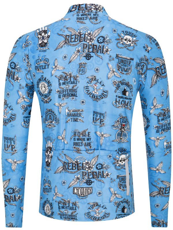 Rebel Pedal Long Sleeve Jersey - Cycology Clothing Europe