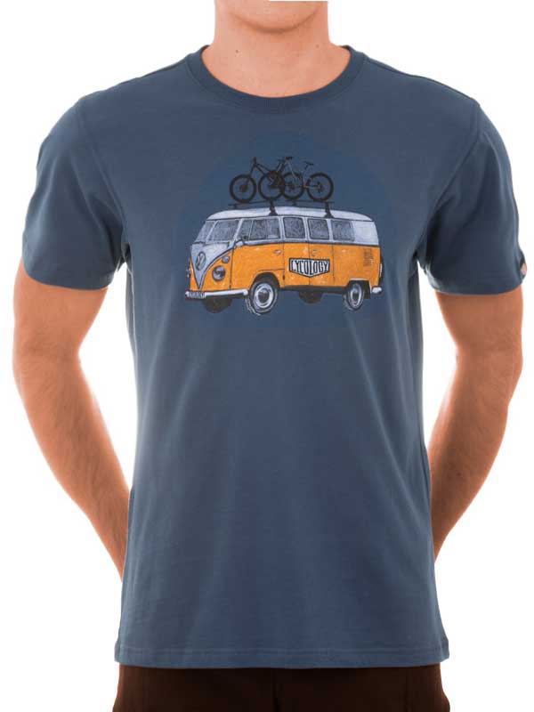 Road Trip MTB (Denim) Men's T Shirt - Cycology Clothing Europe