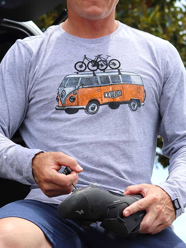Road Trip MTB Men's Long Sleeve Tshirt - Cycology Clothing Europe
