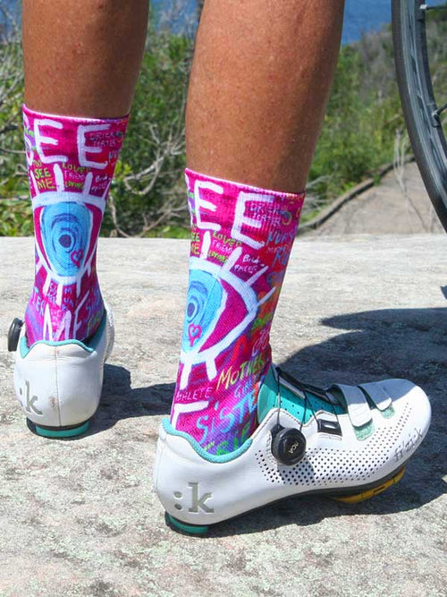 See Me Pink Cycling Socks | Cycology EU – Cycology Clothing Europe
