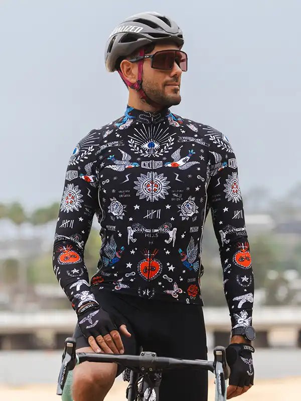 Tattoo Men's Long Sleeve Jersey - Cycology Clothing Europe