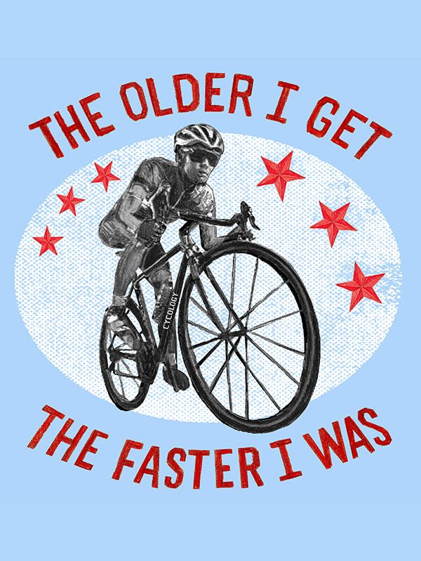 The Faster I Was T Shirt Blue - Cycology Clothing Europe