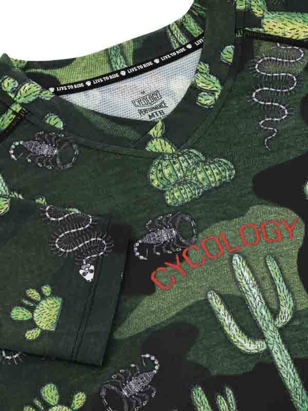 Totally Cactus Long Sleeve MTB Jersey - Cycology Clothing Europe