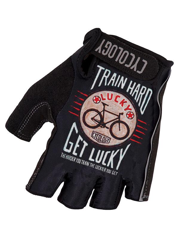 Train Hard Get Lucky Cycling Gloves - Cycology Clothing Europe