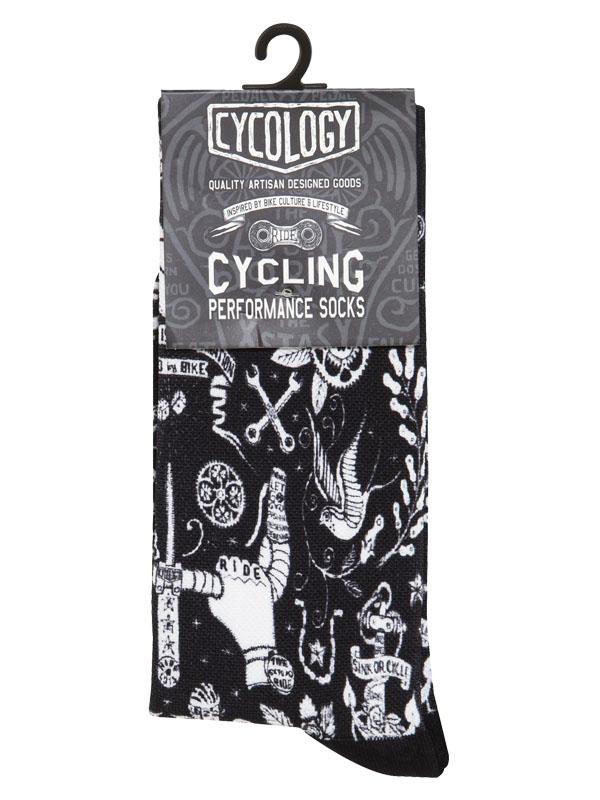 Velo Tattoo Cycling Socks - Cycology Clothing Europe
