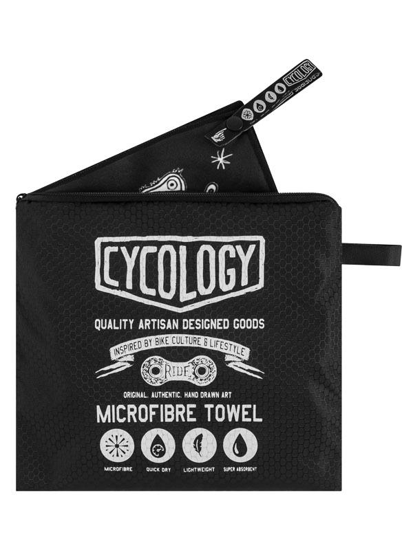 Velo Tattoo Microfibre Towel - Cycology Clothing Europe