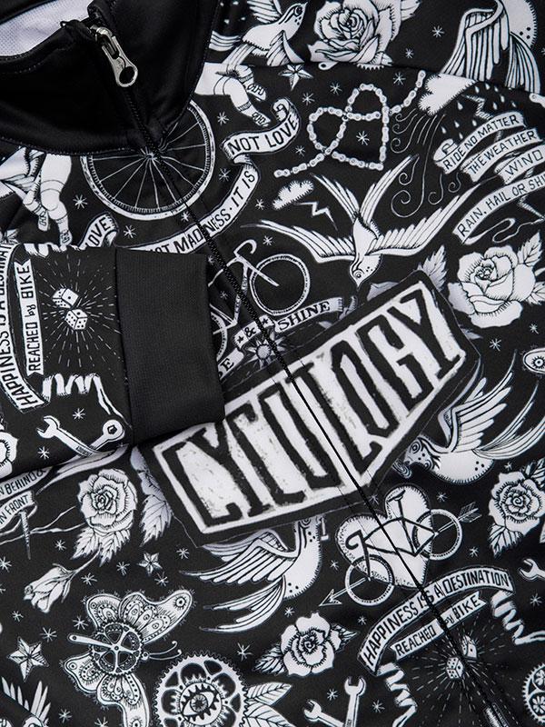 Velo Tattoo Windproof Winter Jacket - Cycology Clothing Europe